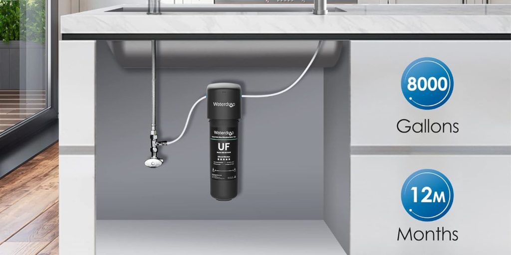 Capacités du filtre à eau Waterdrop 10UB